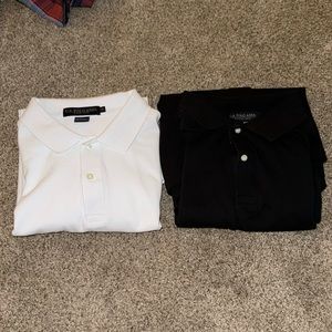 Bundle of Two (2) Men’s U.S. Polo Assn. Solid Pique Small Logo Shirt XXL Cotton